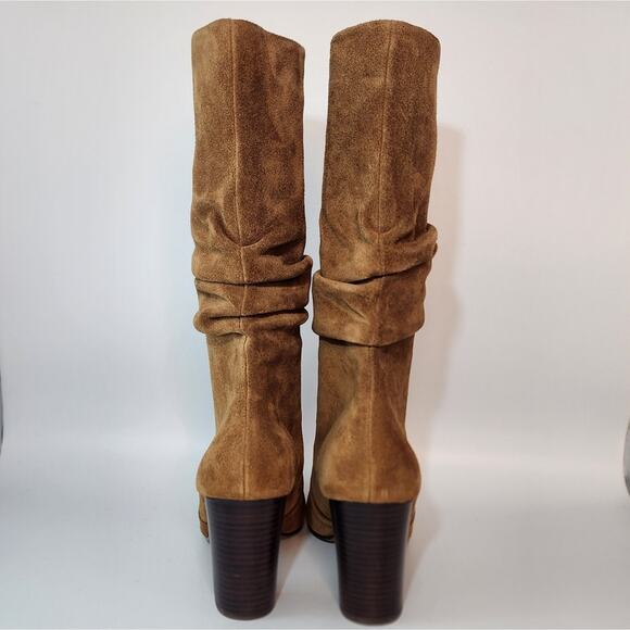 Johnston & Murphy Tan Suede Charlotte Slouch Boots Women's Size 8.5 M NWT - Picture 5 of 9
